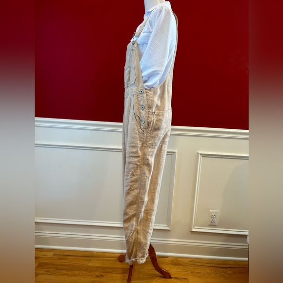 Overalls long. Women’s size XS. 100% linen. - Picture 3 of 6